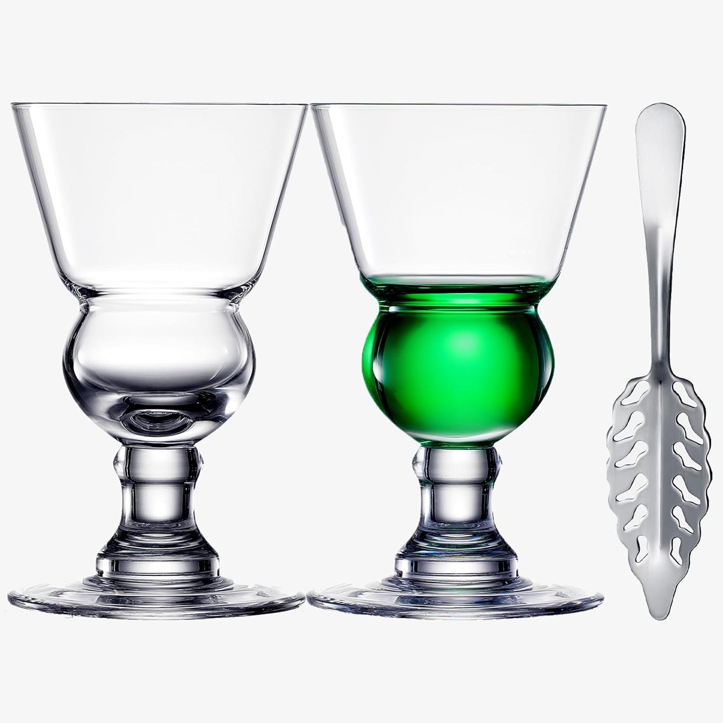 Unique Absinthe Glasses with Spoon
