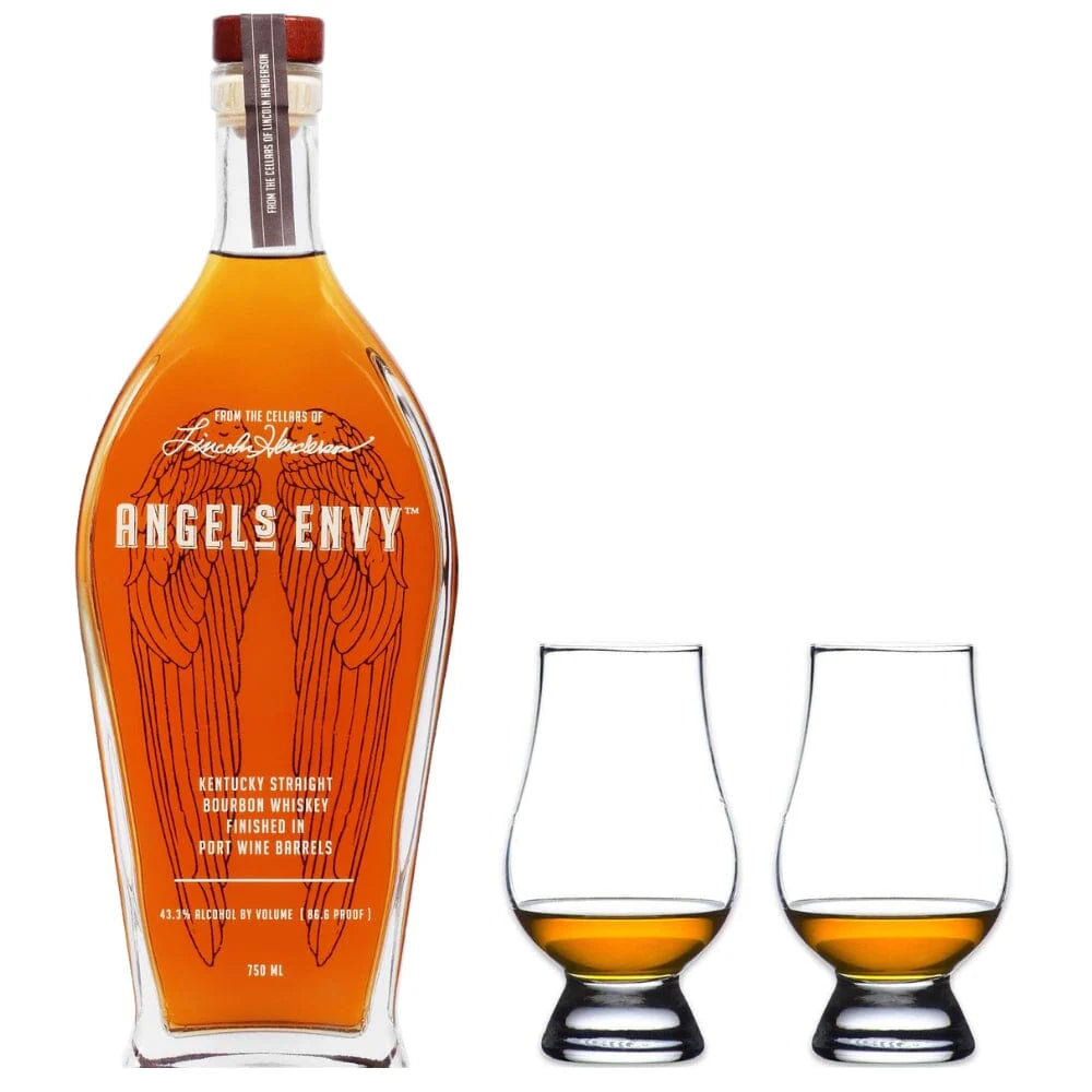 Angel's Envy Gift Set W/Gift Box and Glasses 750ml