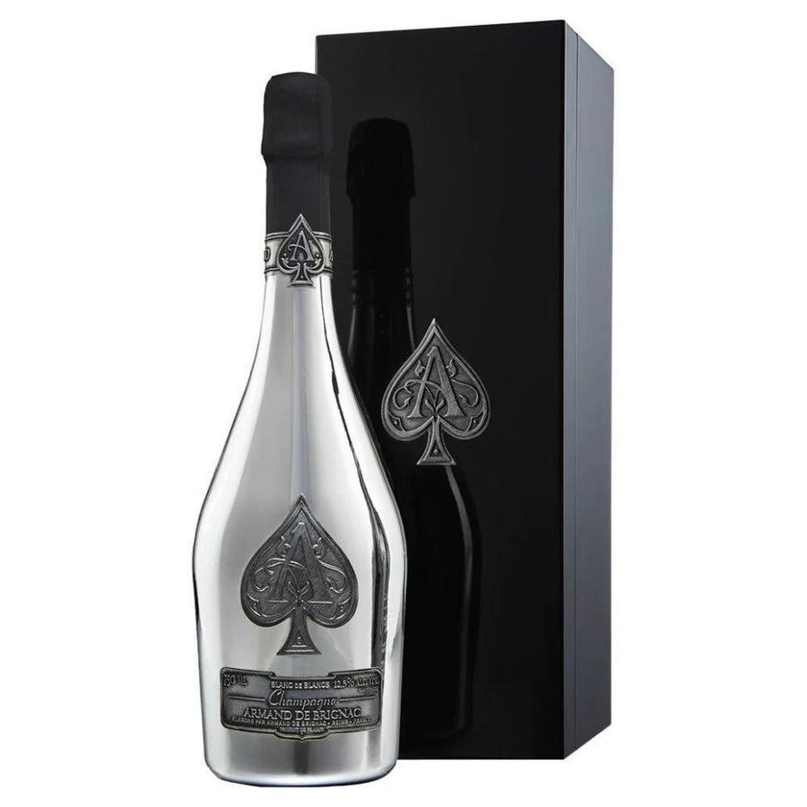 Armand De Brignac Blanc De Blancs Ace of Spades Silver Champagne 750ml - Bottles2Gift