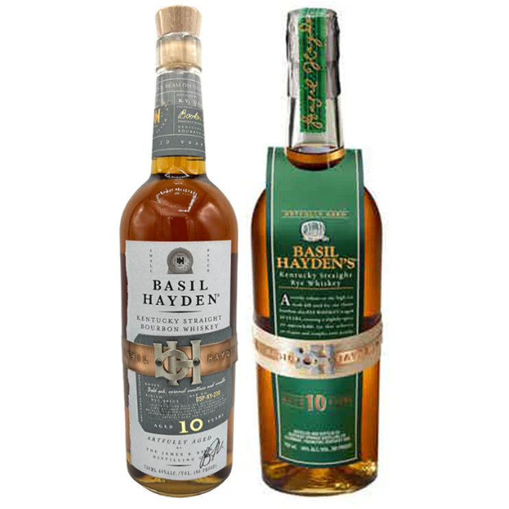 Basil Hayden 10-year Bourbon and Rye 2-Pack 750ml