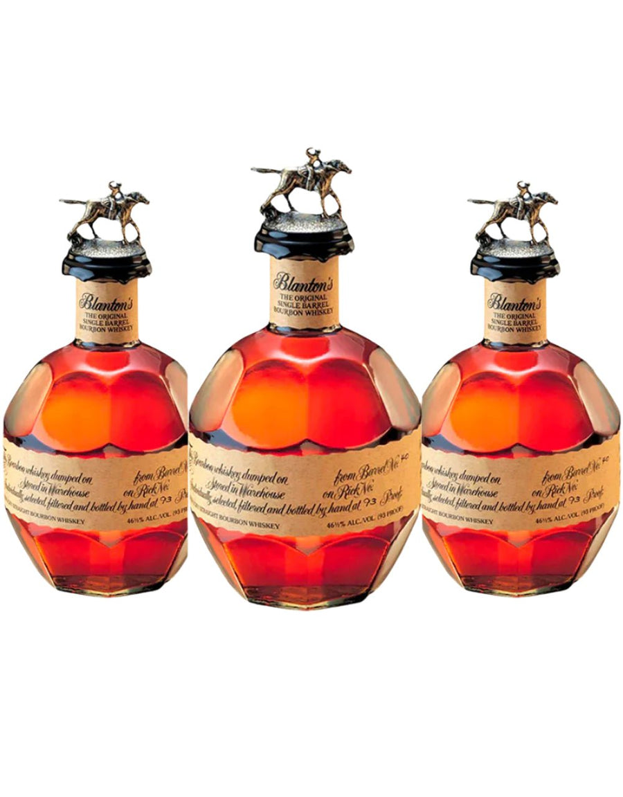 Blanton's Single Barrel Bourbon 3 - pack 750ml - Bottles2Gift