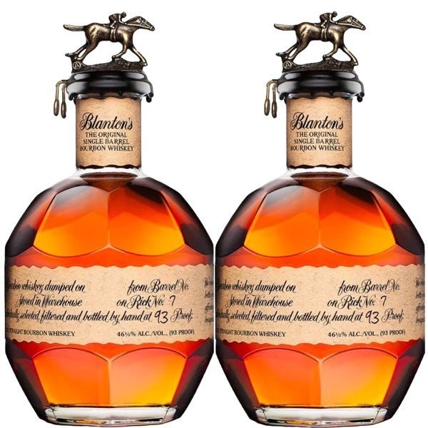 Blanton's Single Barrel Bourbon Whiskey 2 Bottles Bundle 750ml