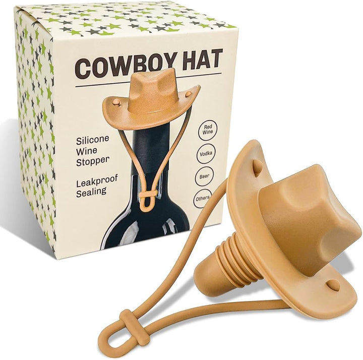 Cowboy Hat Silicone Bottle Stopper - Bottles2Gift