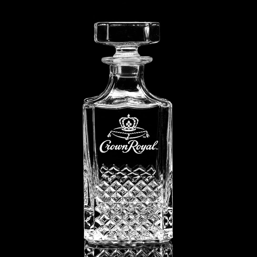 Crown Royal Glass Whiskey Decanter – 750ml - Bottles2Gift