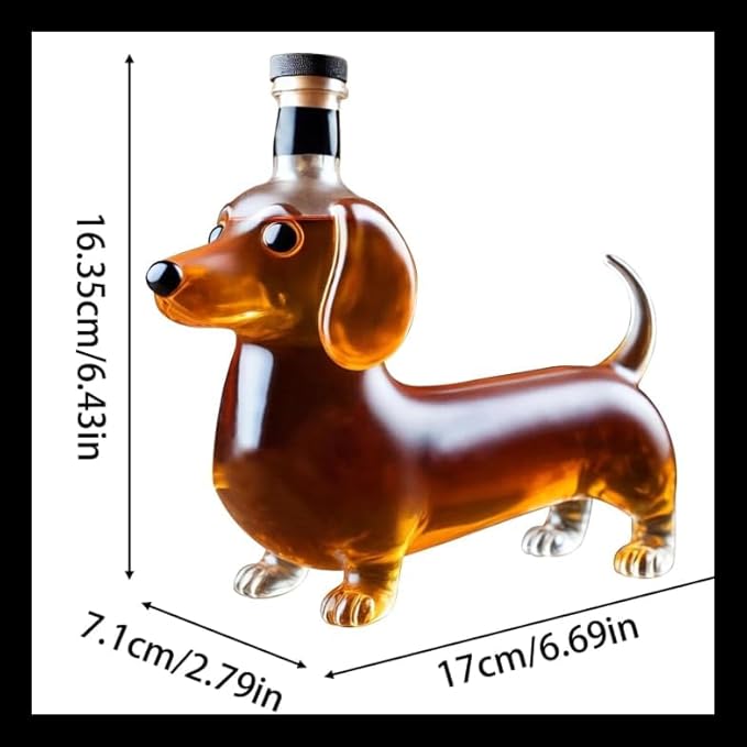 Dachshund Glass Decanter with Stopper - Bottles2Gift
