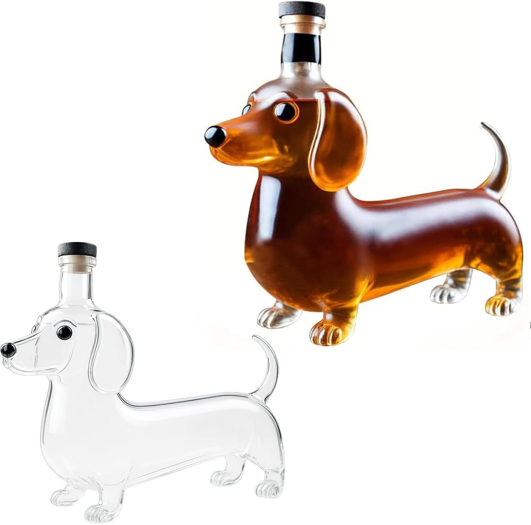 Dachshund Glass Decanter with Stopper - Bottles2Gift