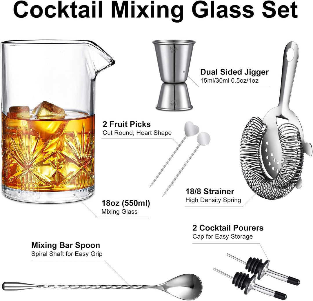 Diamond Cocktail Mixing Glass Set - Bottles2Gift