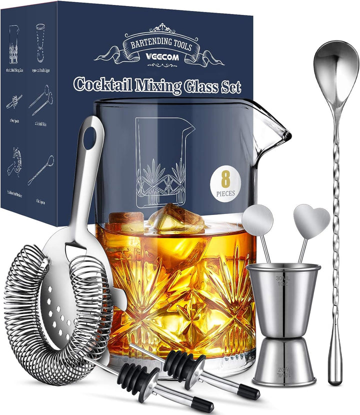 Diamond Cocktail Mixing Glass Set - Bottles2Gift