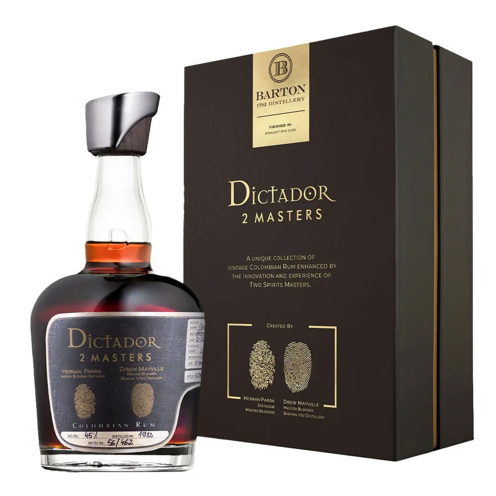 Dictador 2 Masters Barton Straight Rye Cask Finish 36 Year Columbian Aged Rum - Bottles2Gift