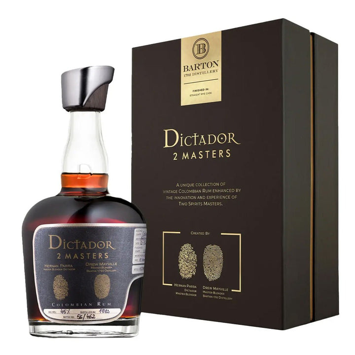 Dictador 2 Masters Barton Straight Rye Cask Finish 36 Year Columbian Aged Rum - Bottles2Gift