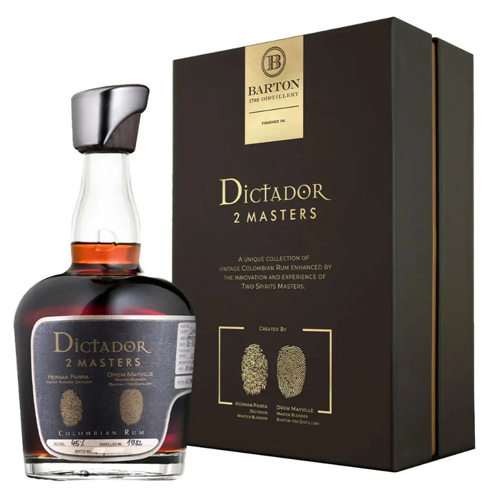Dictador 2 Masters Barton Wheat Bourbon Finish 36 Year Columbian Aged Rum - Bottles2Gift