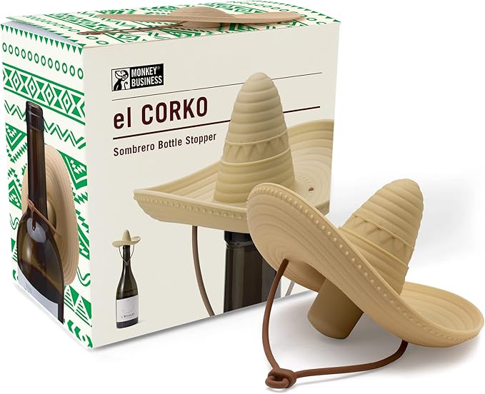"El Corko" Sombrero Bottle Stopper - Bottles2Gift