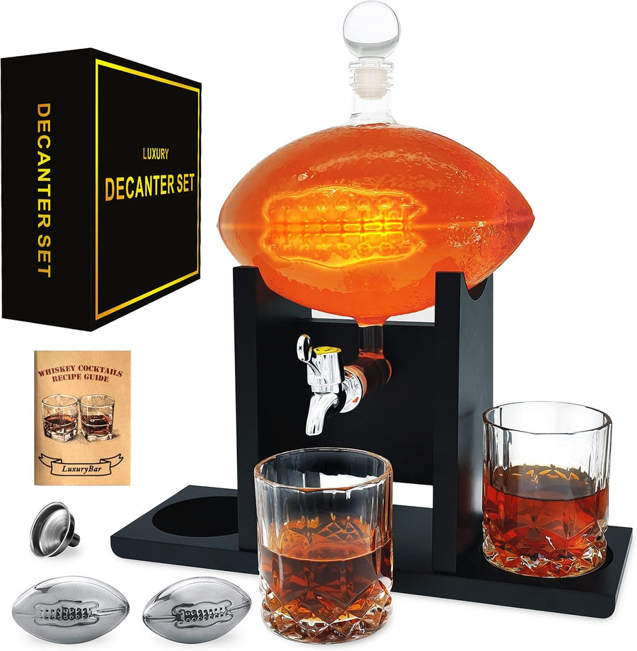 Football Fan's Decanter Set - Bottles2Gift