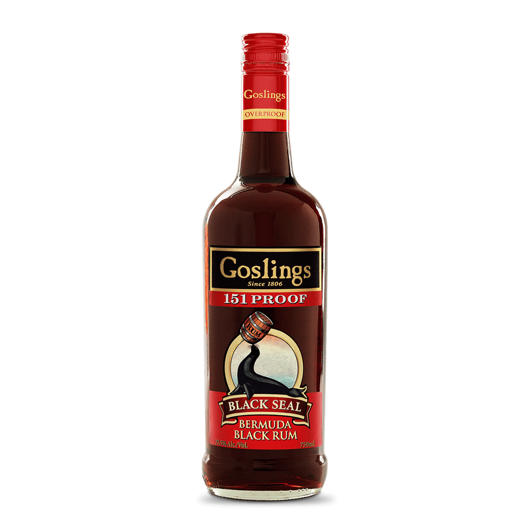 Goslings Black Rum Black Seal 151 Proof 50ml Miniature - Bottles2Gift