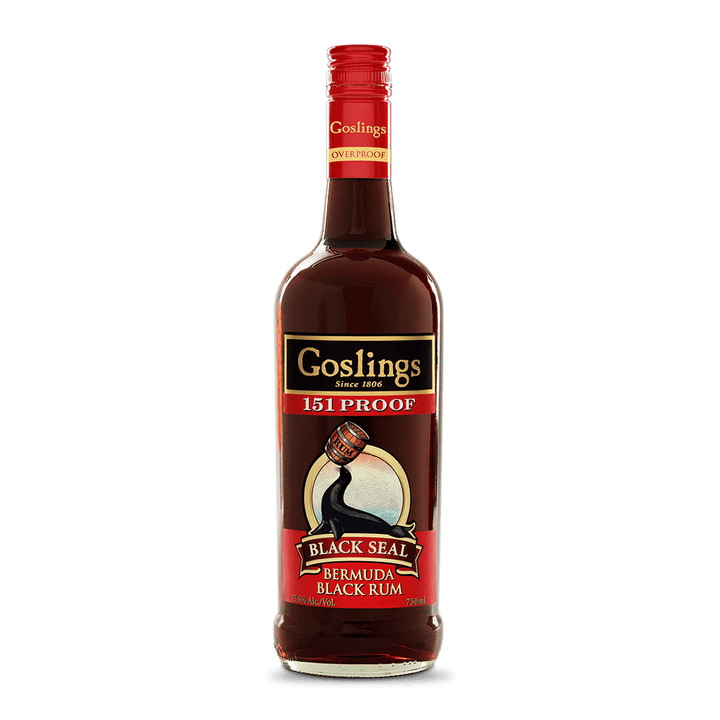 Goslings Black Rum Black Seal 151 Proof 50ml Miniature - Bottles2Gift