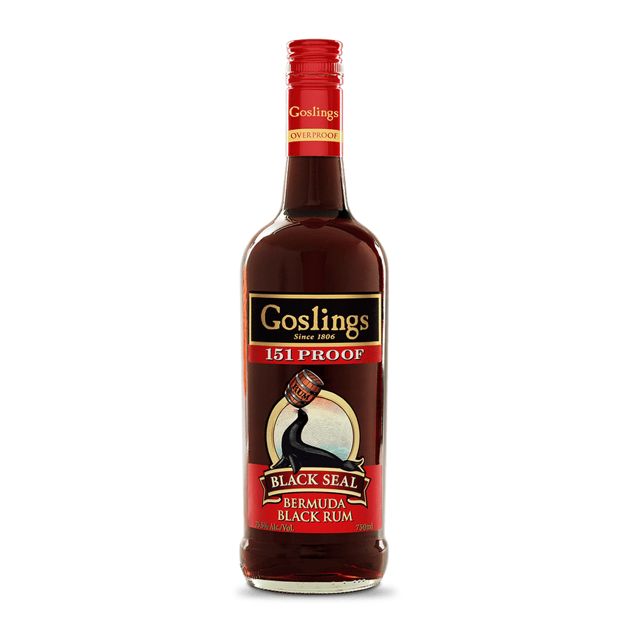 Goslings Black Rum Black Seal 151 Proof 50ml Miniature - Bottles2Gift