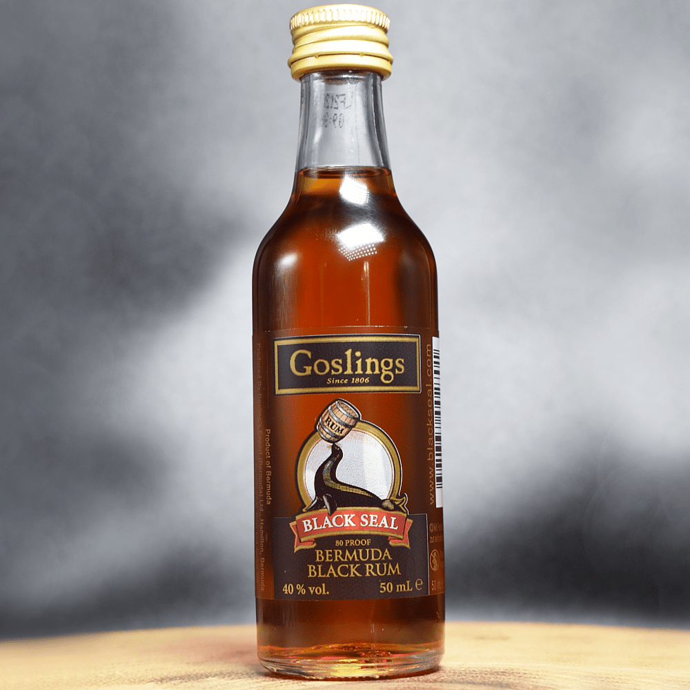 Goslings Black Rum Black Seal 50ml Miniature - Bottles2Gift
