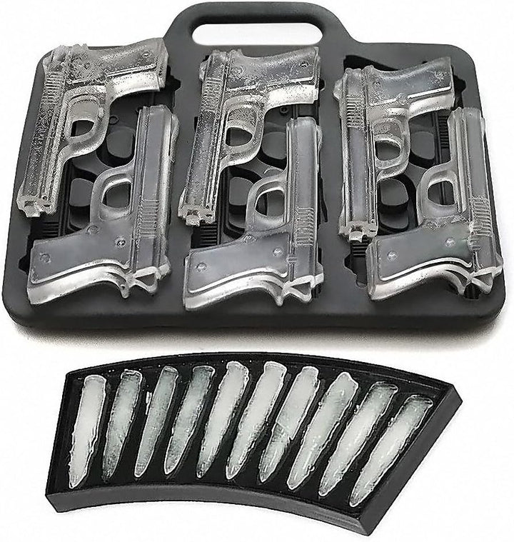 Gun and Bullet Ice Cube Mold - Bottles2Gift