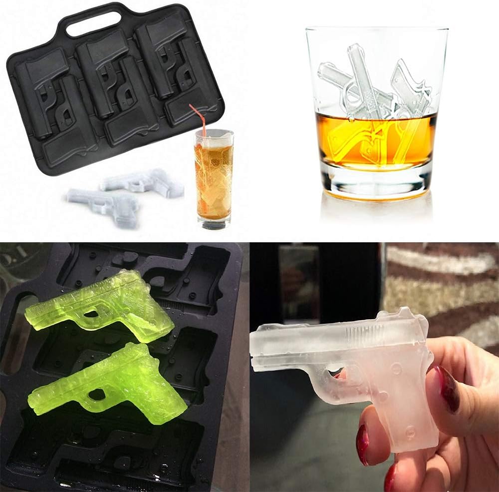 Gun and Bullet Ice Cube Mold - Bottles2Gift