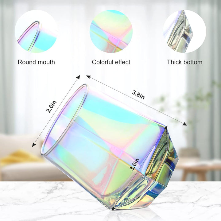 Iridescent Stemless Wine Glasses - Bottles2Gift