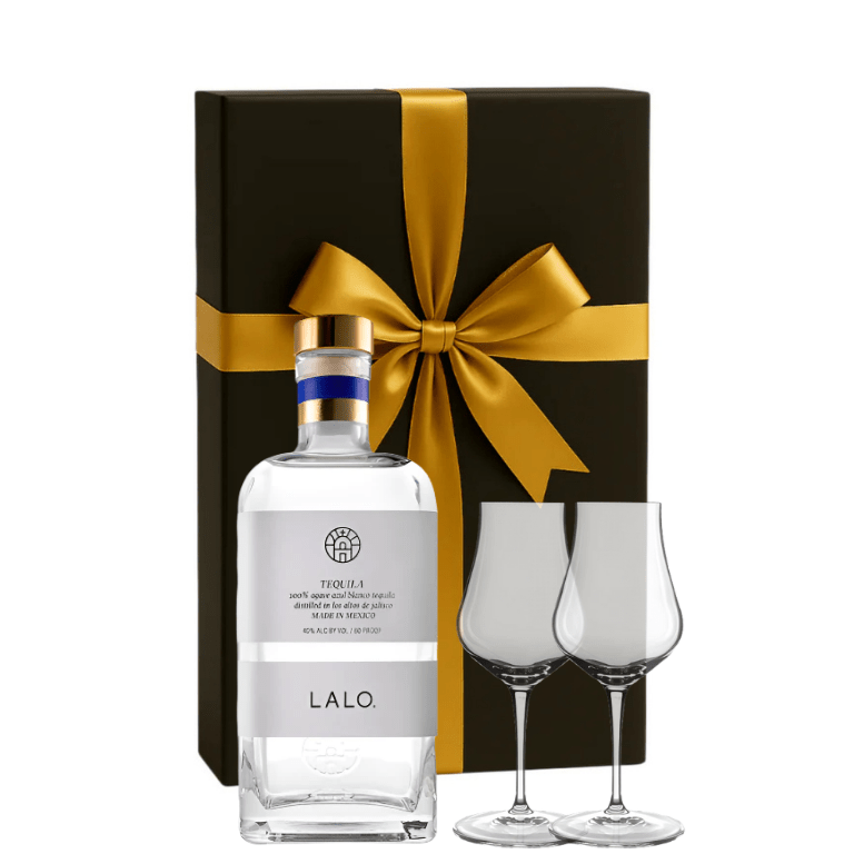 LALO Tequila Blanco Gift Box W/ 2 Tequila Glasses - Bottles2Gift