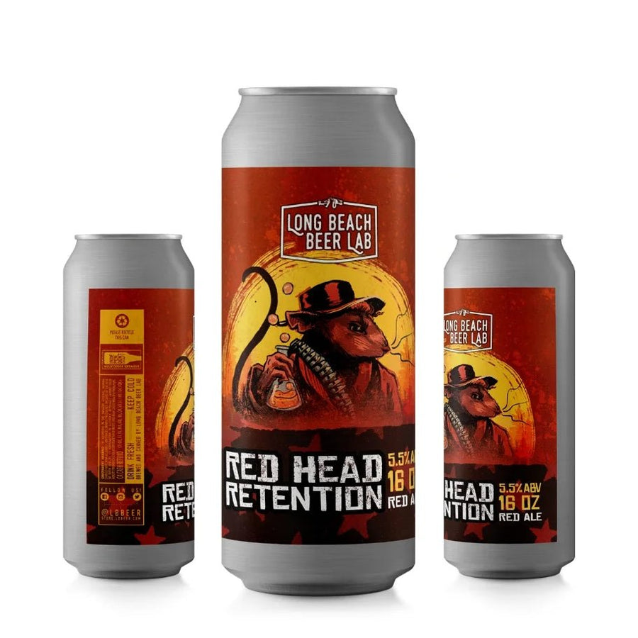 Long Beach Beer Lab - Red Head Retention Red Ale - Bottles2Gift