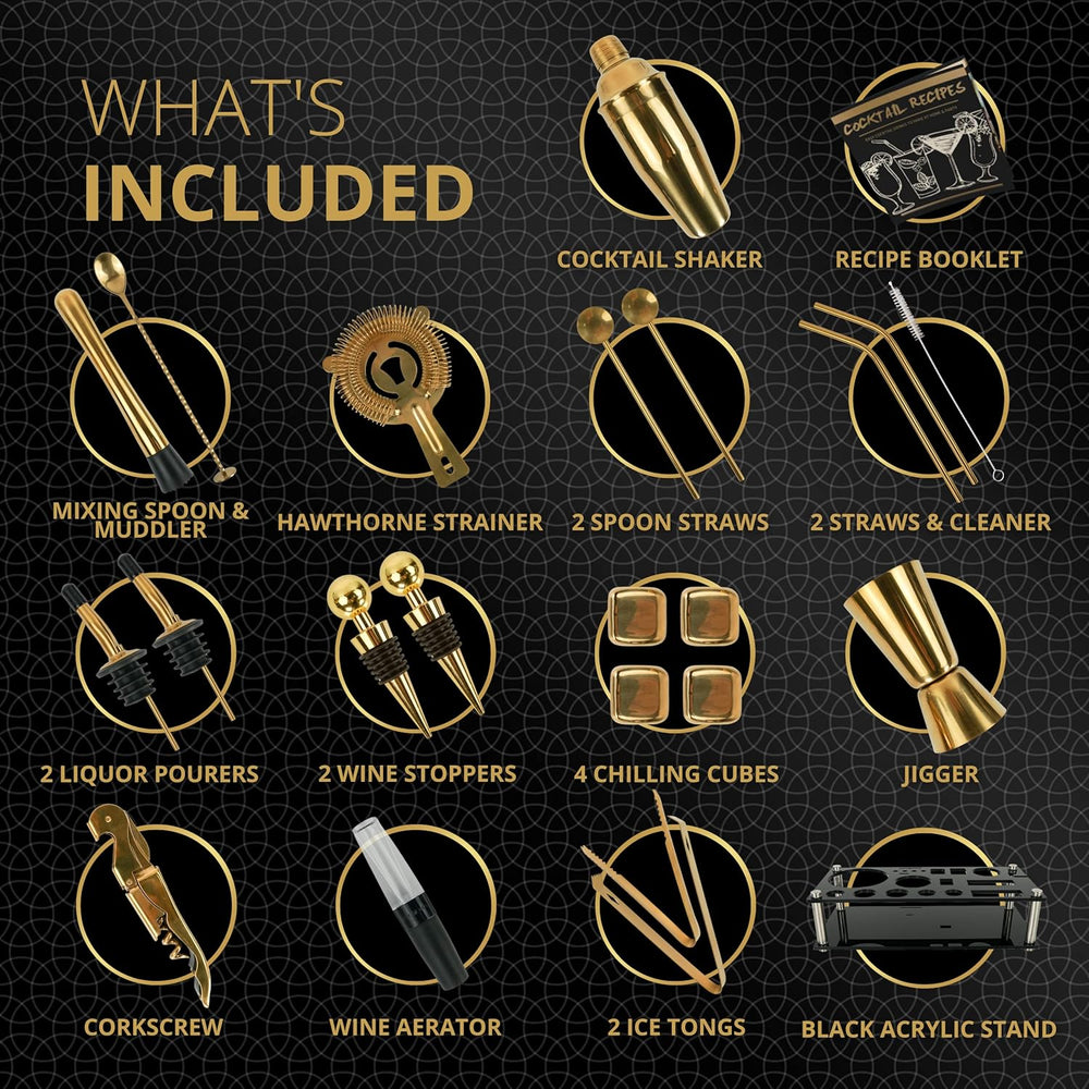 Luxury Cocktail Set with Stand - Bottles2Gift