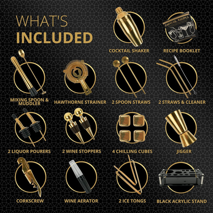 Luxury Cocktail Set with Stand - Bottles2Gift