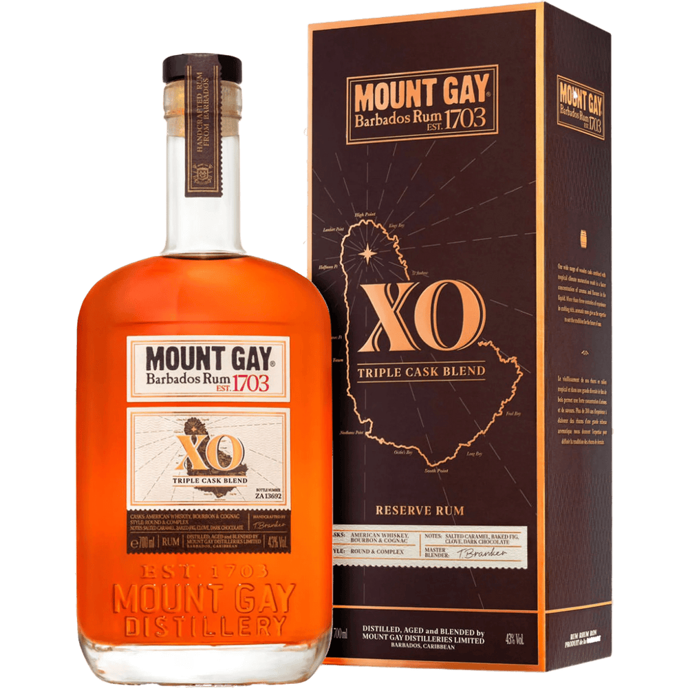 Mount Gay XO Triple Cask Blended Rum 750ml - Bottles2Gift