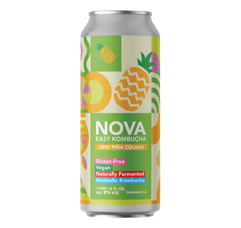 Novo Brazil Brewing Co. - Nova Sexy Piña Colada Hard Kombucha - Bottles2Gift