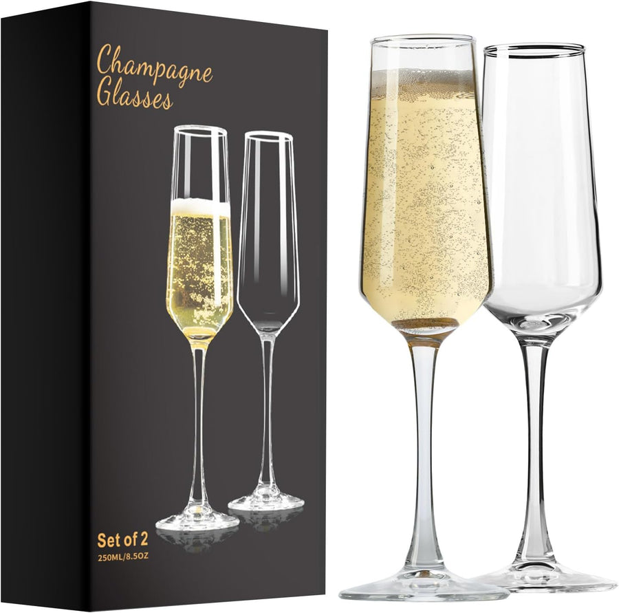 Personalized Champagne Flutes (Set of 2) - Bottles2Gift
