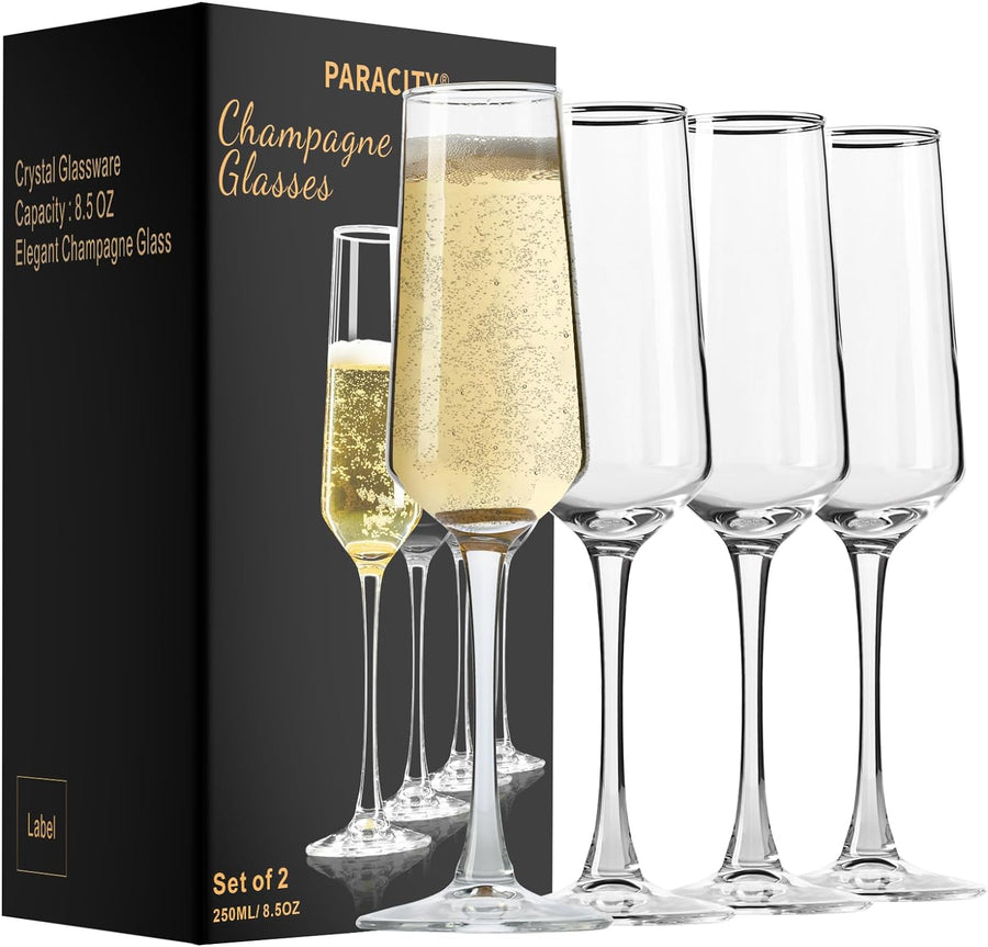 Personalized Champagne Flutes (Set of 4) - Bottles2Gift