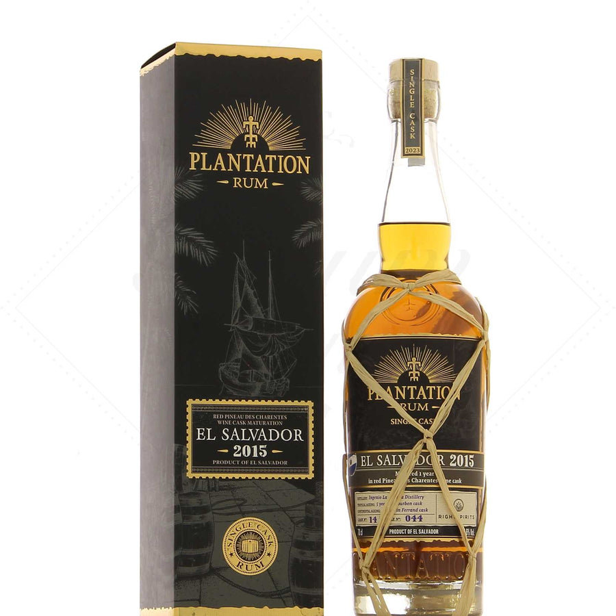 Plantation El Salvador 2015 Red Pineau Des Chartentes Single Cask Rum - Bottles2Gift