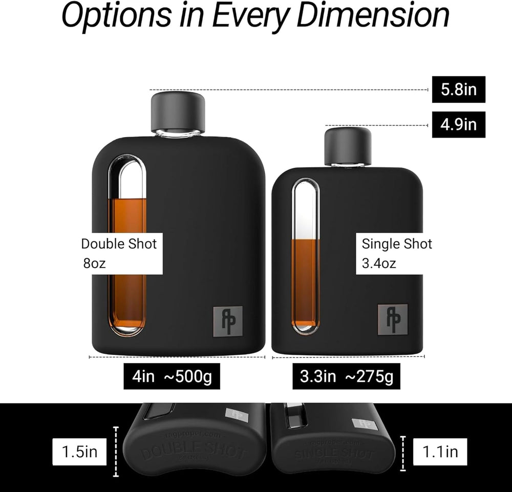 Ragproper Modern Hip Flask - Bottles2Gift