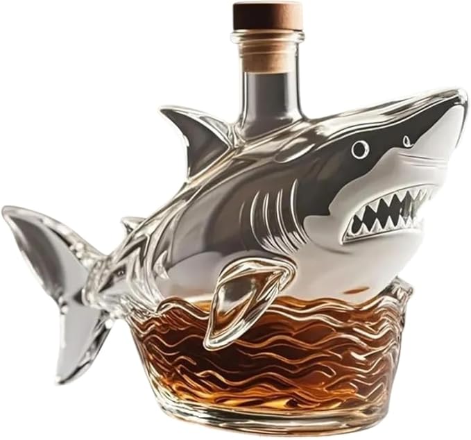 Shark Shaped Glass Decanter - Bottles2Gift