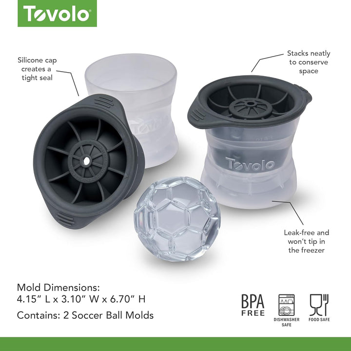 Soccer/Football Ice Mold (Set of 2) - Bottles2Gift