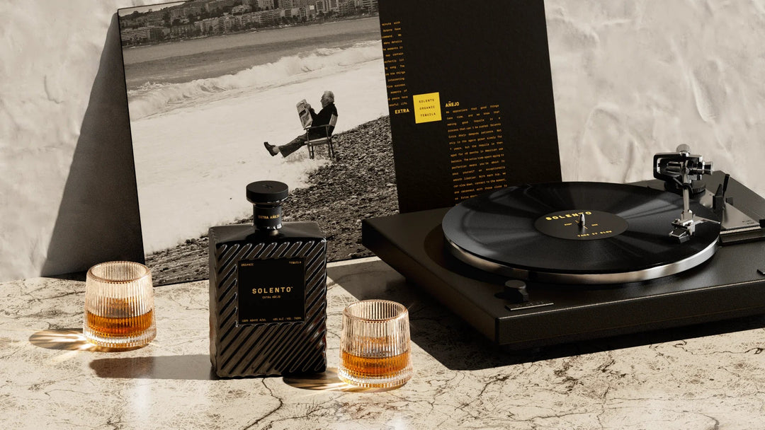 Solento Extra Anejo Limited Edition Gift Set W/Record and Glasses - Bottles2Gift