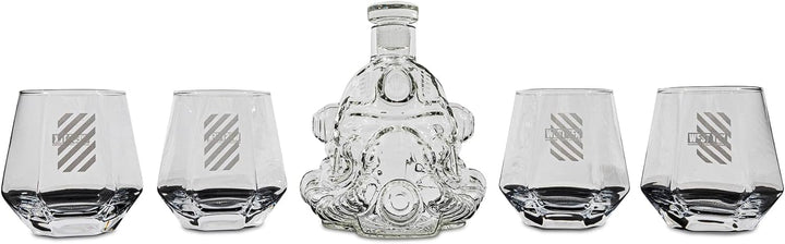 The Brotherhood of Steel 5 - Piece Whiskey Decanter Set - Bottles2Gift