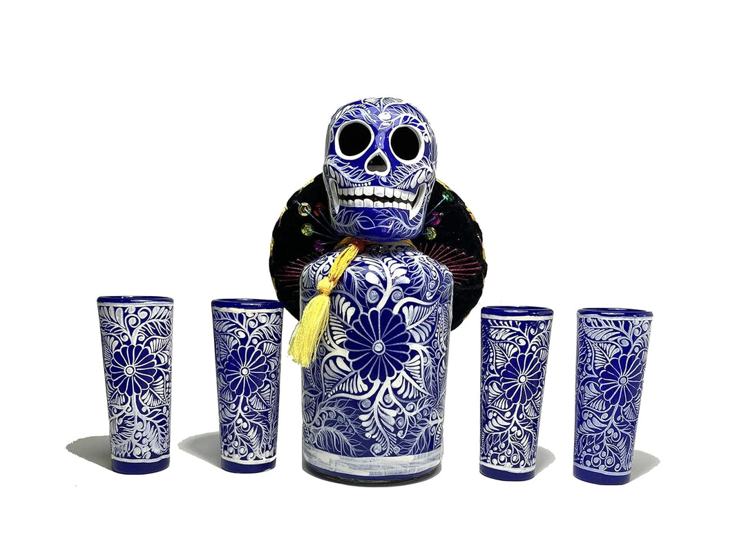 The Day of the Dead Tequila Decanter Gift Set - Bottles2Gift