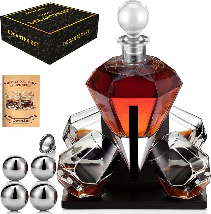 The Diamond Decanter Set - Bottles2Gift
