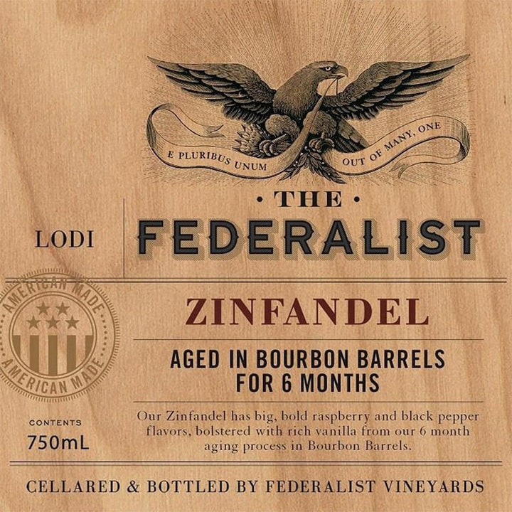 The Federalist Bourbon Barrel Aged Zinfandel Lodi - Bottles2Gift