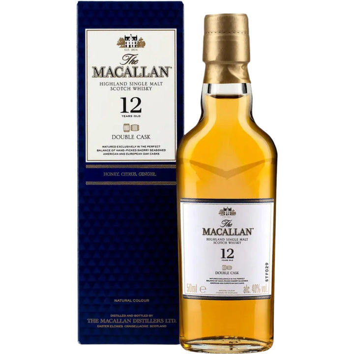 The Macallan 12 Year Old Double Cask 50ml Miniature - Bottles2Gift
