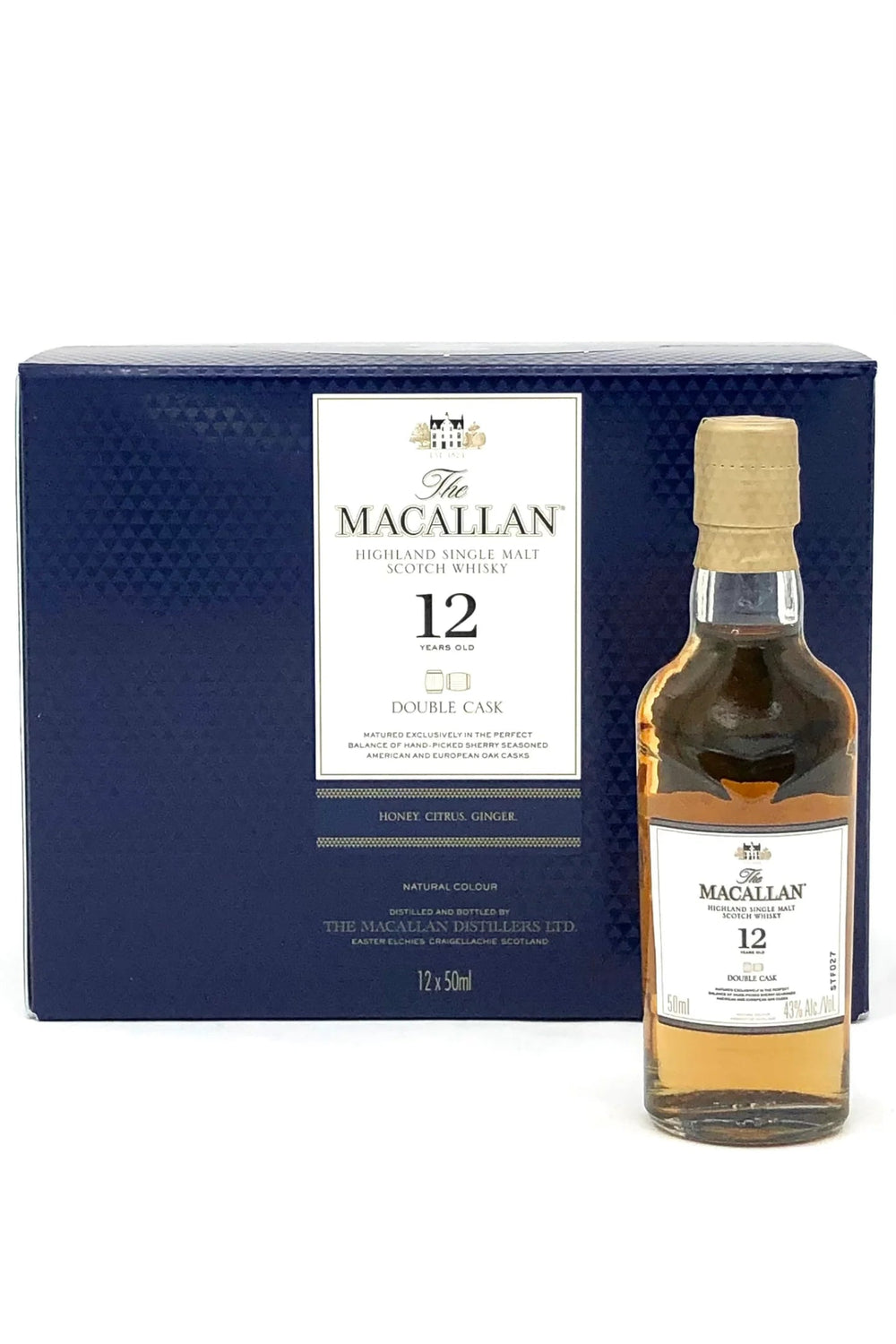 The Macallan 12 Year Old Double Cask 50ml Miniature - Bottles2Gift