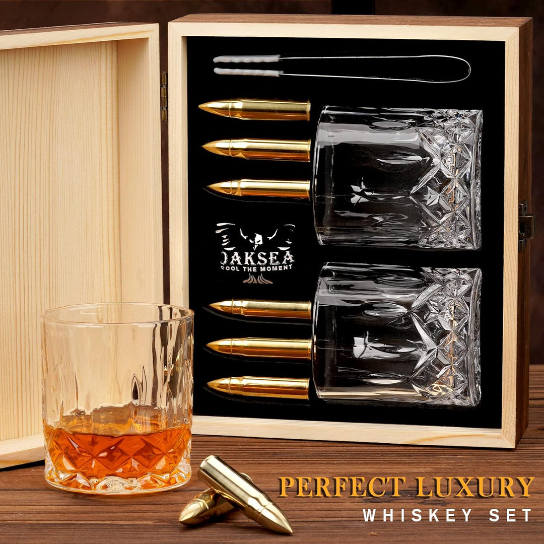 The Oaksea Bullet Whiskey Stone Set - Bottles2Gift