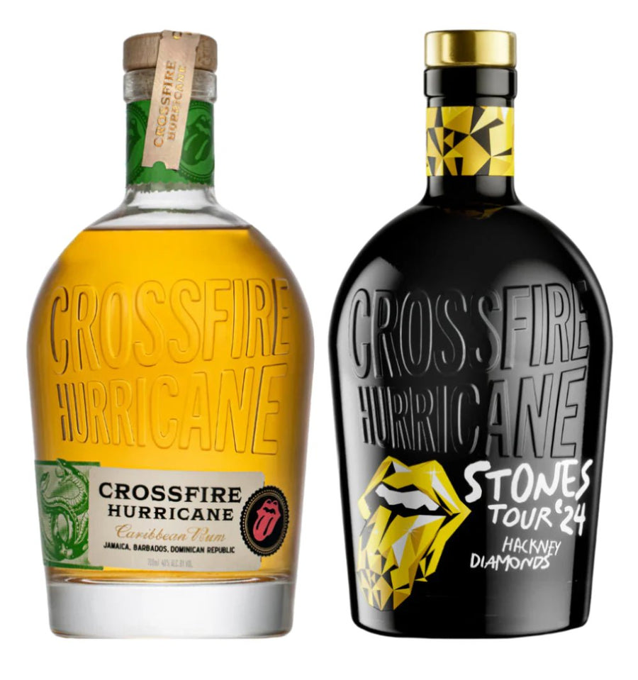 The Rolling Stones Crossfire Hurricane Rum Gift Set - 1 Flag Ship Rum & Hackney Diamonds Stones Tour 2024 - Bottles2Gift