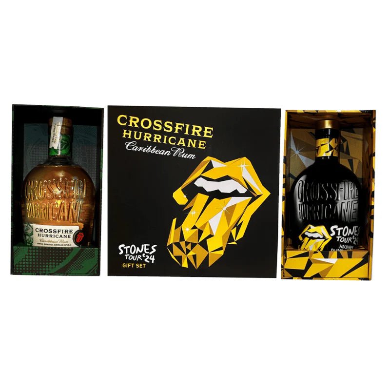 The Rolling Stones Crossfire Hurricane Rum Gift Set - 1 Flag Ship Rum & Hackney Diamonds Stones Tour 2024 - Bottles2Gift