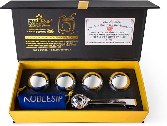 Whiskey Chilling Steel Ice Balls - Bottles2Gift