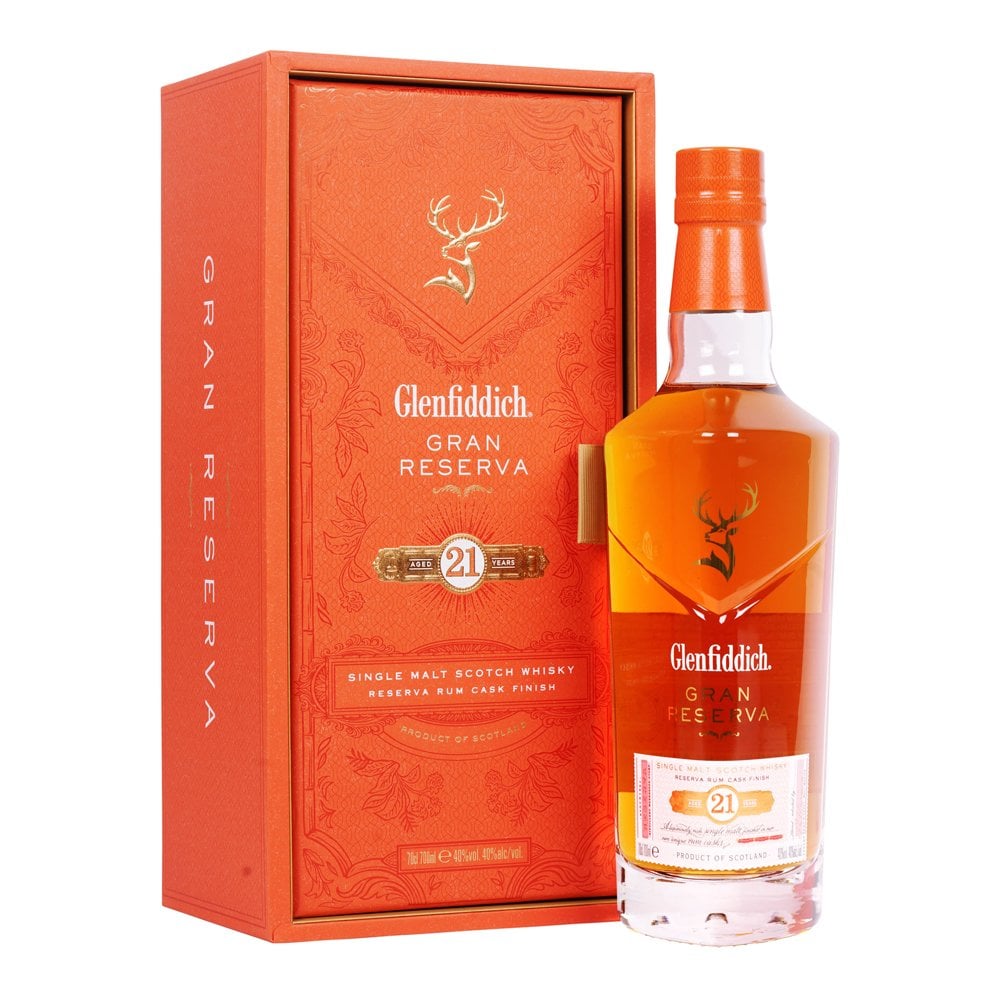 Glenfiddich Gran Reserva Caribbean Rum Cask Finish 21 Year Old Single Malt Scotch Whisky