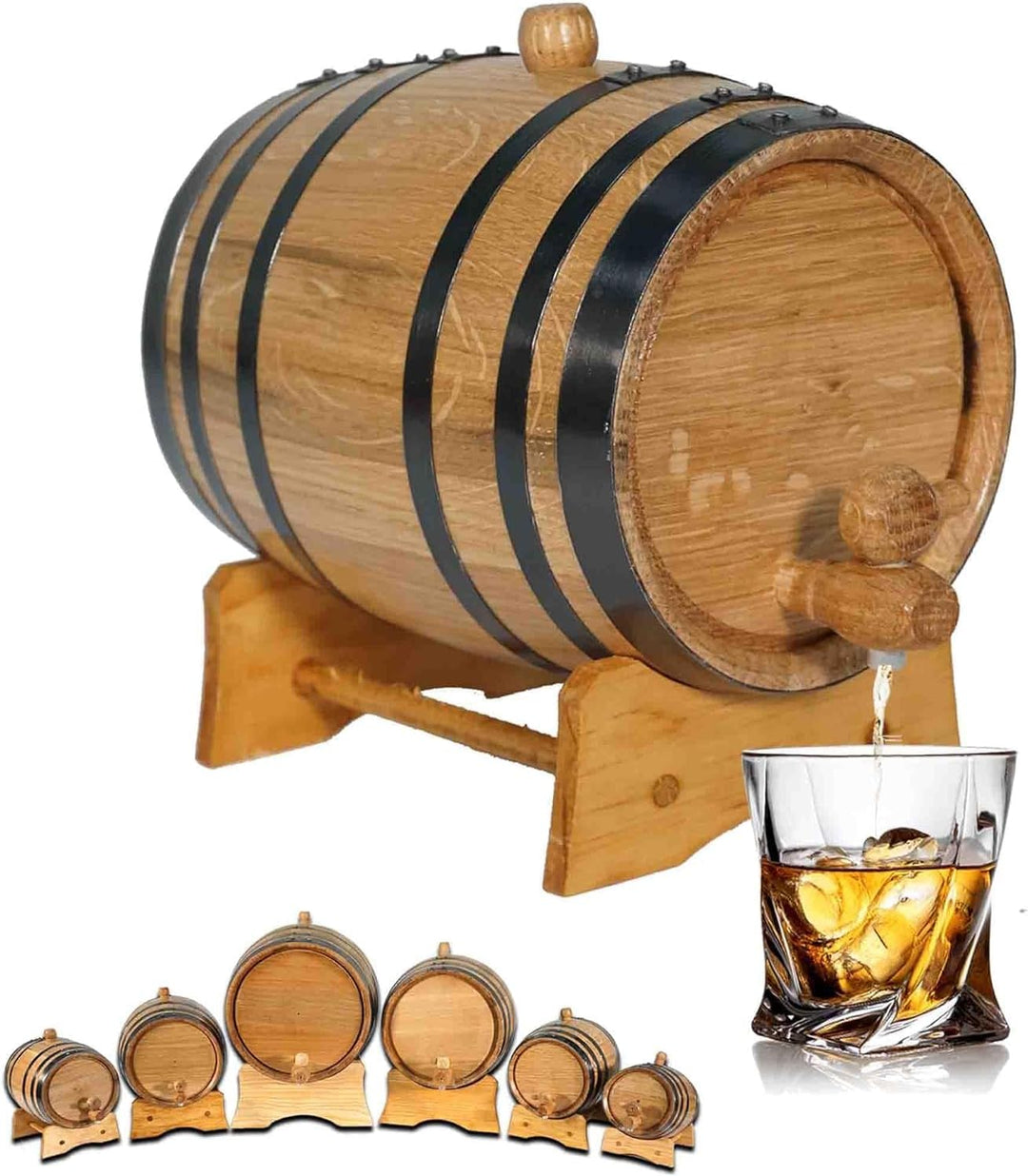 1 Liter American White Oak Aging Barrel - Bottles2Gift