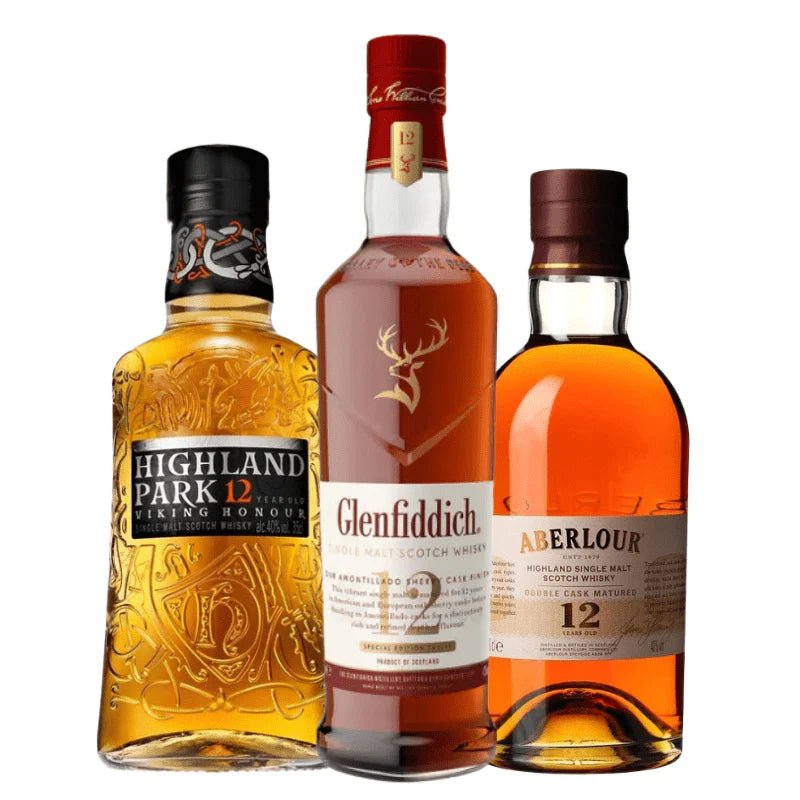 12 - Year Old Single Malt Scotch 750ml Bundle - Bottles2Gift